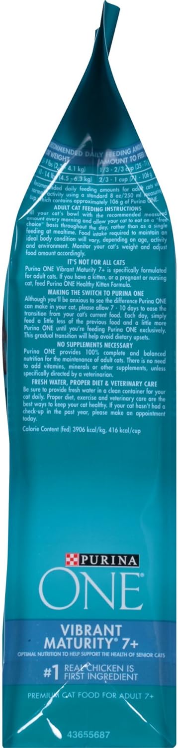 Purina One Vibrant Maturity 7+, 3.5 lb : Pet Supplies