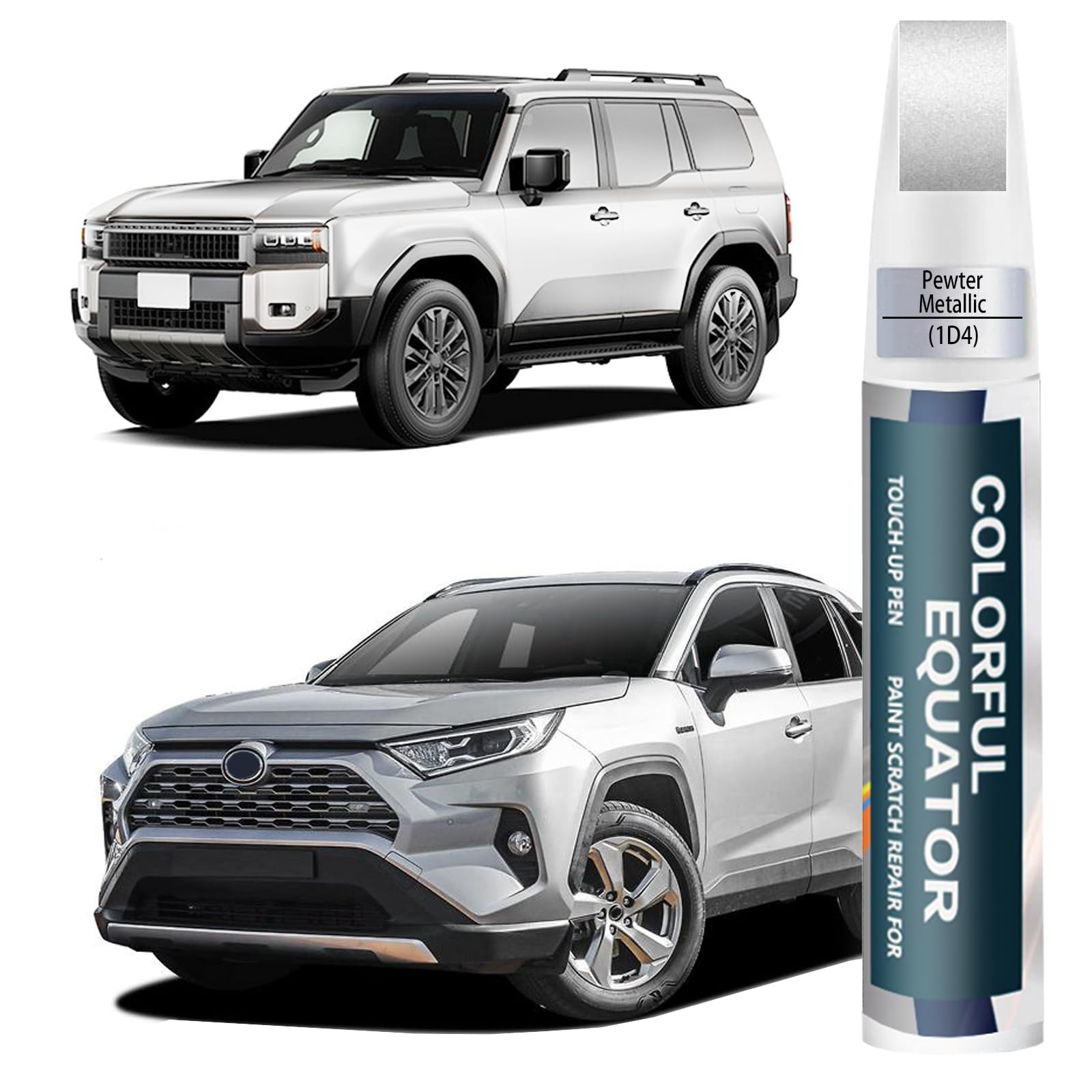 1D4 Pewter Metallic Touch Up Paint for Toyota, Car
