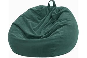 Nobildonna 3 ft Bean Bag Chair Cover (No Filler) for Adults and Kids, 300L Extra Large Stuffed Animal Storage Bean Bag Washab