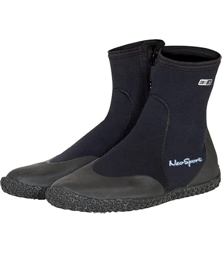 Amazon.com: NeoSport 5-mm Hard Sole Boot (Black, 5) - Water Shoes