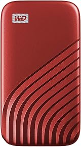 WD 500GB My Passport Portable SSD USB C NVMe Up to 1050 MB/s Red view 4