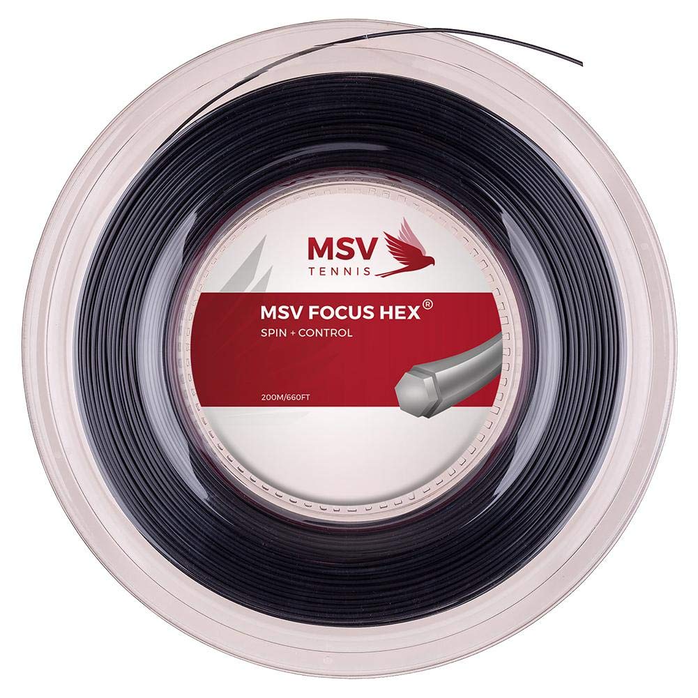 MSV Focus-Hex String Reel - Black, 1.1 mm