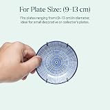 WINSOME Invisible Plate Hangers for Wall 9-13 cm Black Steel view 2