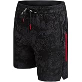 Spyder Men's Gym Shorts - Nylon Stretch 7'' Knit Active Workout Shorts with Zipper Pockets for Running, Hiking (Sizes: S-XL)