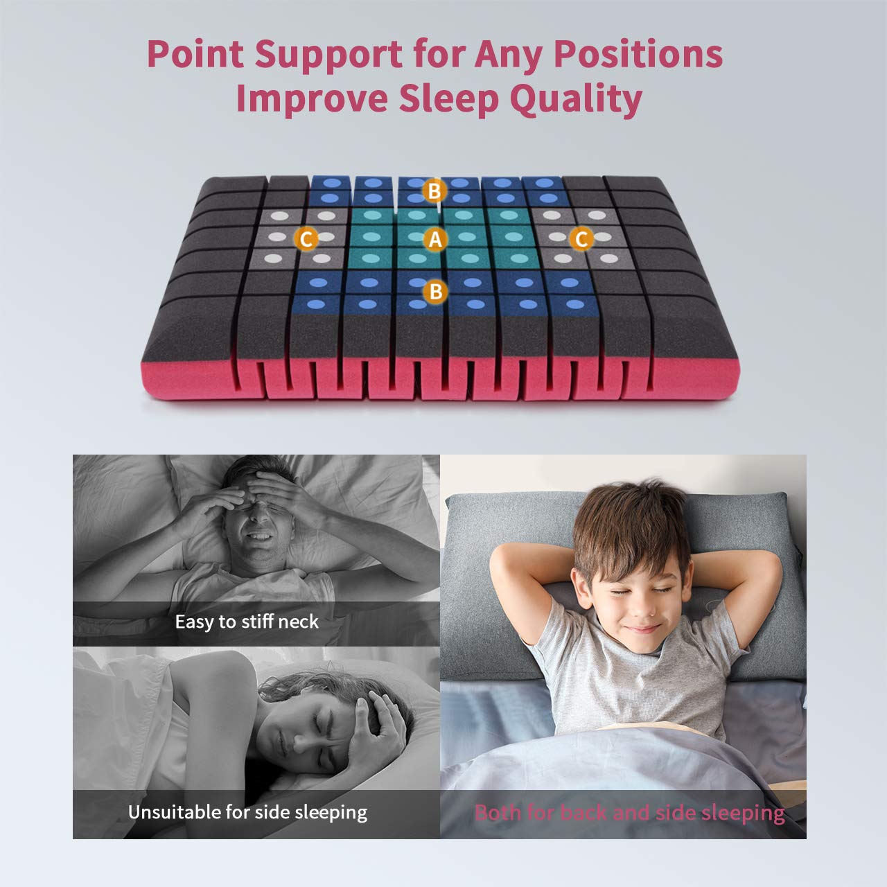 f1f2 memory foam pillow