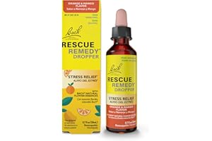 Bach RESCUE Remedy, Orange Mango Flavor, Stress Relief, Homeopathic, Flower Essences, 20mL