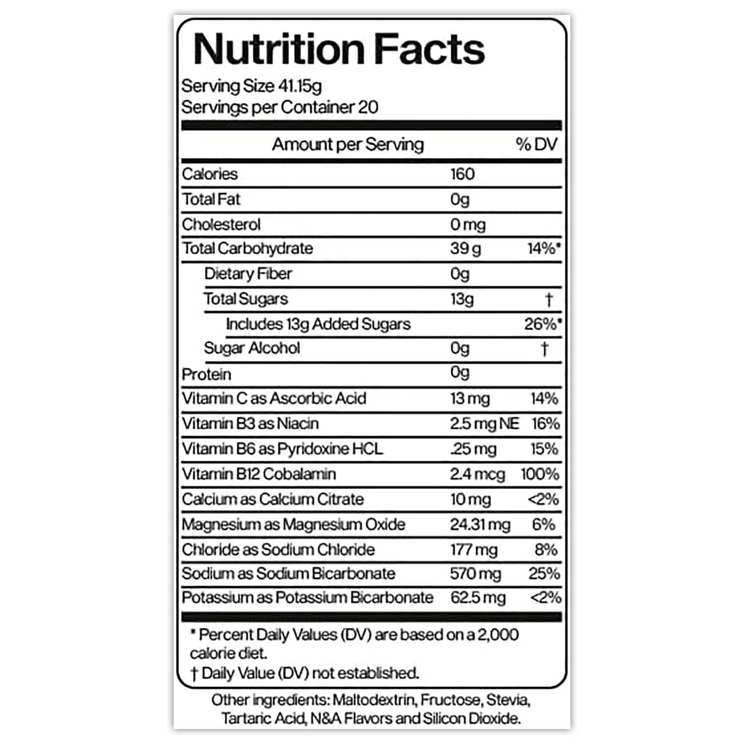 Hydro Power Endurance Fuel High Carb Supplement - Maximize Endurance & Performance with Superior Electrolyte & Calories Mix - Vegan, Non-GMO, & Gluten Free - Blue Razz Flavor, 20 Serving