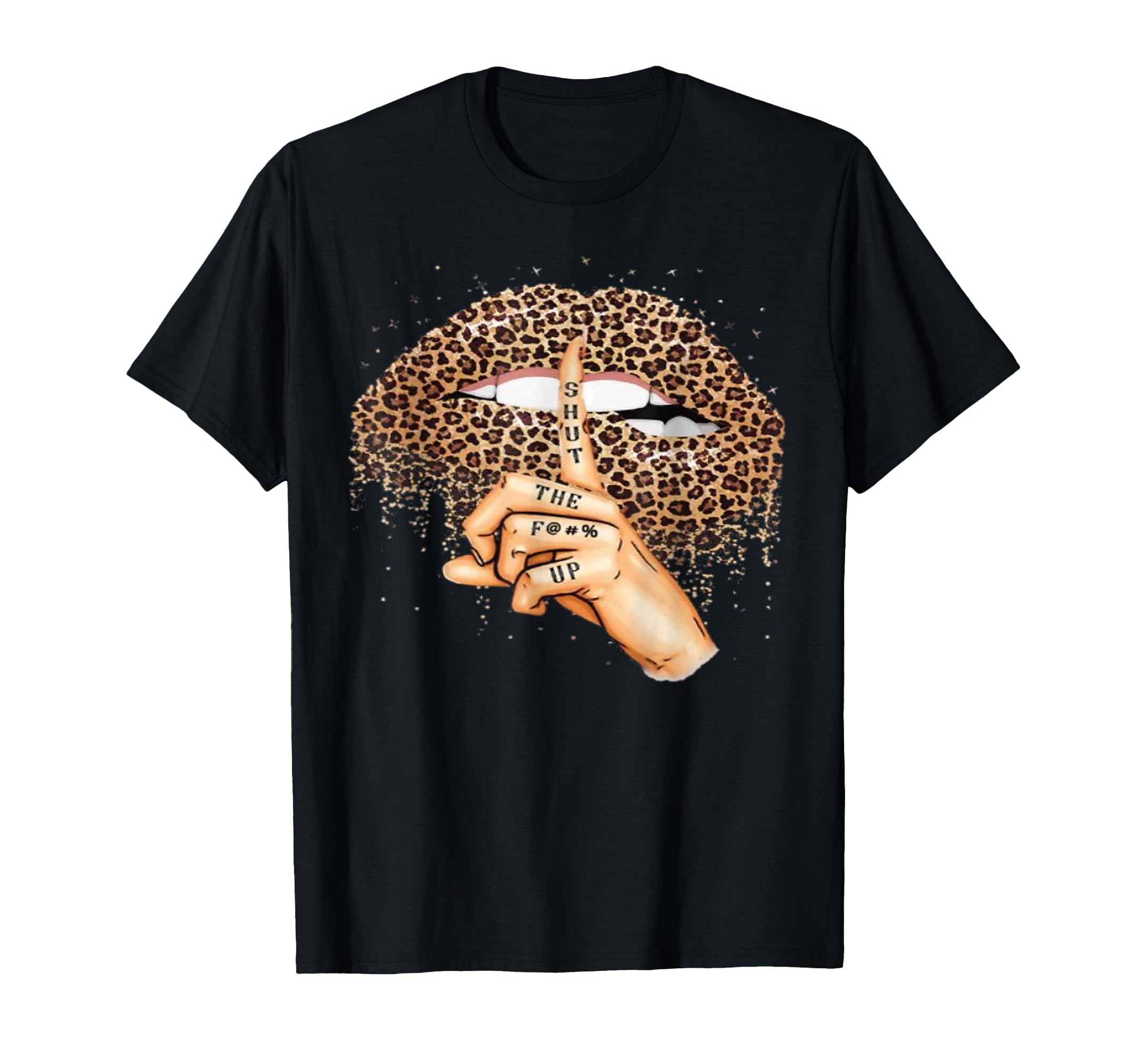 Colorful lips image with Stfu, Lovely Sensual T-Shirt