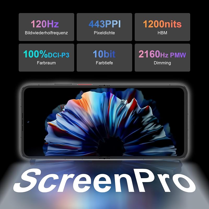ZTE Nubia Flip 2 5G, Smartphone Plegable con IA, 8GB+256 GB, Pantalla FHD+ AMOLED 6,9" 120Hz, Cámara 50MP, Batería 4325mAh, Carga Rápida 33W, Android 14, Incluye Funda, Negro