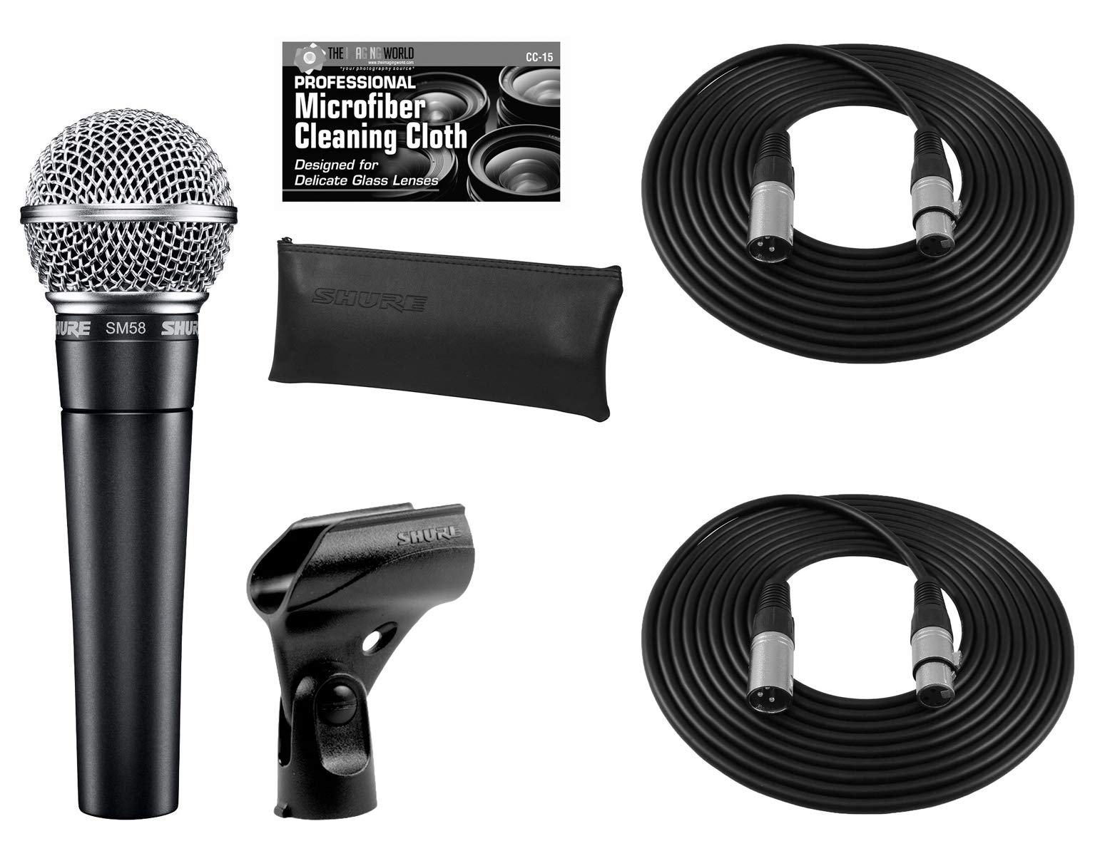 Shure SM58-LC Cardioid Dynamic Vocal Microphone