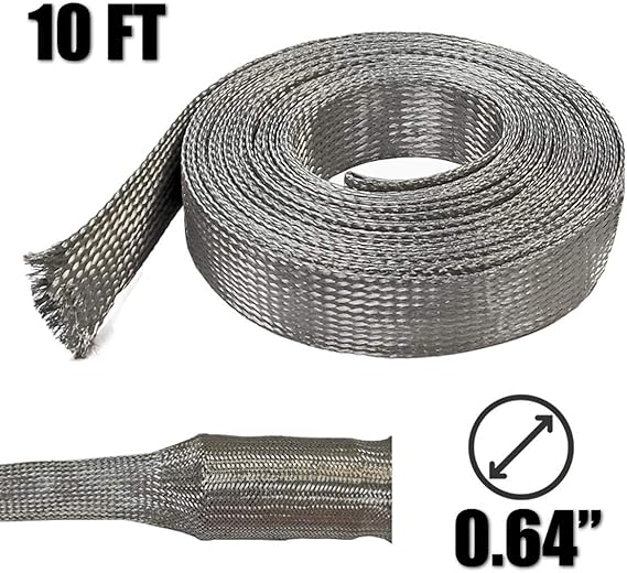 Electriduct 1" Tinned Copper Metal Braid Sleeving Flexible