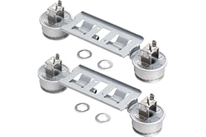 Canamax WB16K10026 Double Burner Assembly - Compatible with GE Kenmore Hotpoint Ranges - Replaces 868697 AP2633210 WB16K10003 - PACK OF 2