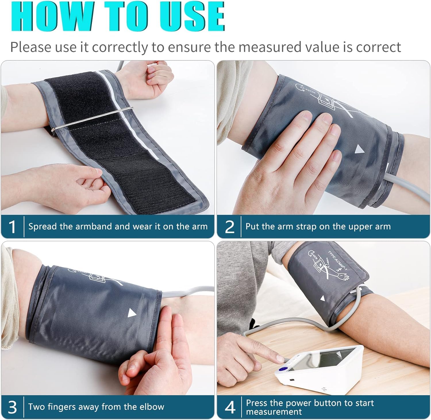 Blood Pressure Monitor-Automatic Blood Pressure Machine XL Cuff for Big Arms 13-21”-Medium/Large Cuff 9