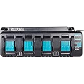Makita 18V LXT Lithium-Ion 4-Port Multi-Charger with Simultaneous Charging, Compact Design and LED Indicators