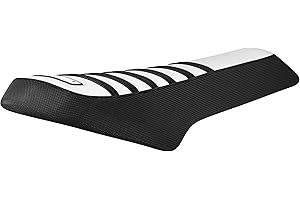 Enjoy Mfg Seat Cover Compatible Fit for Macfox X1s & X2 e-Bike #482 (Black Sides/White top/Black Ribs)
