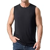 MERIGREENY Men’s 100% Merino Wool Tank Top, Active Undershirt, Sleeveless Base Layer