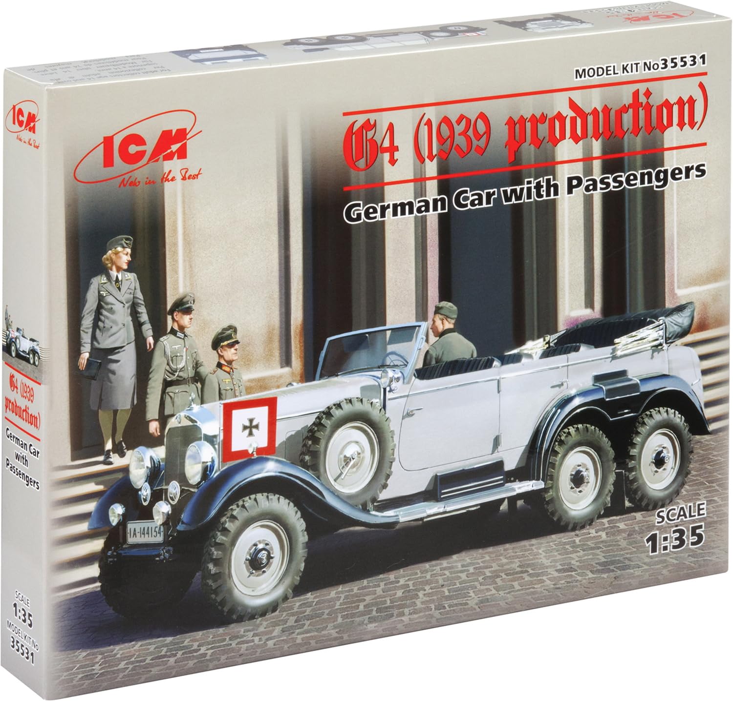ICM 1:35 - G4 (1939) German Car w/Passengers
