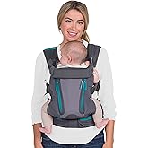 Infantino Carry On Baby Carrier Ergonomic Multi-Pocket 8-40 lbs, Gray