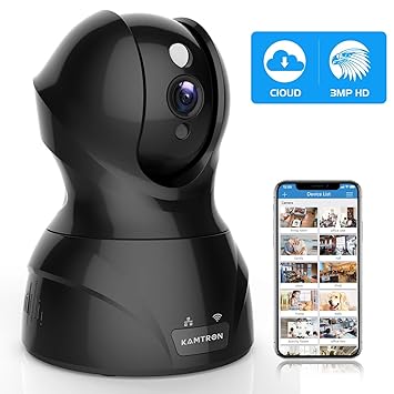 Amazon.com: Cámara de seguridad inalámbrica, KAMTRON HD WiFi ...