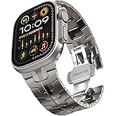 FULLIFE Titanium Band Compatible with Apple Watch Ultra 3/2/1 Bands 49mm for Men, Durable Lightweight Titanium Metal Strap for iWatch Series 11/10 46mm, 9/8/7 45mm, SE3/6/5/4 44mm, 3/2/1 42mm