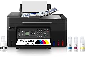 Canon Megatank G4270 All-in-One Wireless Supertank Printer |Print, Copy, Scan and Fax|with Airprint and Mopria Printing|Auto Document Feeder and Backlight 1.35" Square LCD Screen