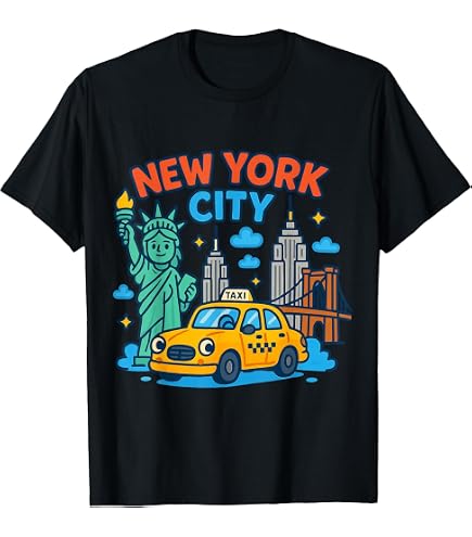 Amazon.com: New York City NY Icons Souvenir Kids Gift T-Shirt