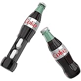 Coca-Cola Wireless Earbuds with Bottle Shaped Charging Case, Automatic Pairing In-Ear Headphones with Built-In Mic, Voice Assistant Compatibility, 9H Playtime. HD Stereo Sound, Touch Controls (Grey)