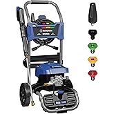 Westinghouse WPX2300e Electric Pressure Washer, 2300 Max PSI and 1.76 Max GPM, Induction Motor, Onboard Soap Tank, Spray Gun and Wand, 5 Nozzle Set, for Cars/Fences/Driveways/Homes/Patios/Furniture