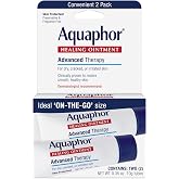 Aquaphor Advanced Therapy Healing Ointment, Value Pack, 2 X 0.35 OZ | Clinically Proven Skin Protectant Moisturizer for Cracked, Irritated or Dry Skin Relief, Dye and Fragrance Free