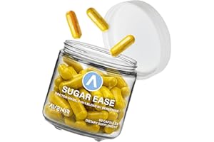 Avenir Nutrition Sugar Ease - Premium Berberine Supplement, Apple Cider Vinegar, Cinnamon - Supports Cardiovascular and Gastrointestinal Function, Organic Nutrients Cinnamon Capsules, 60 Capsules