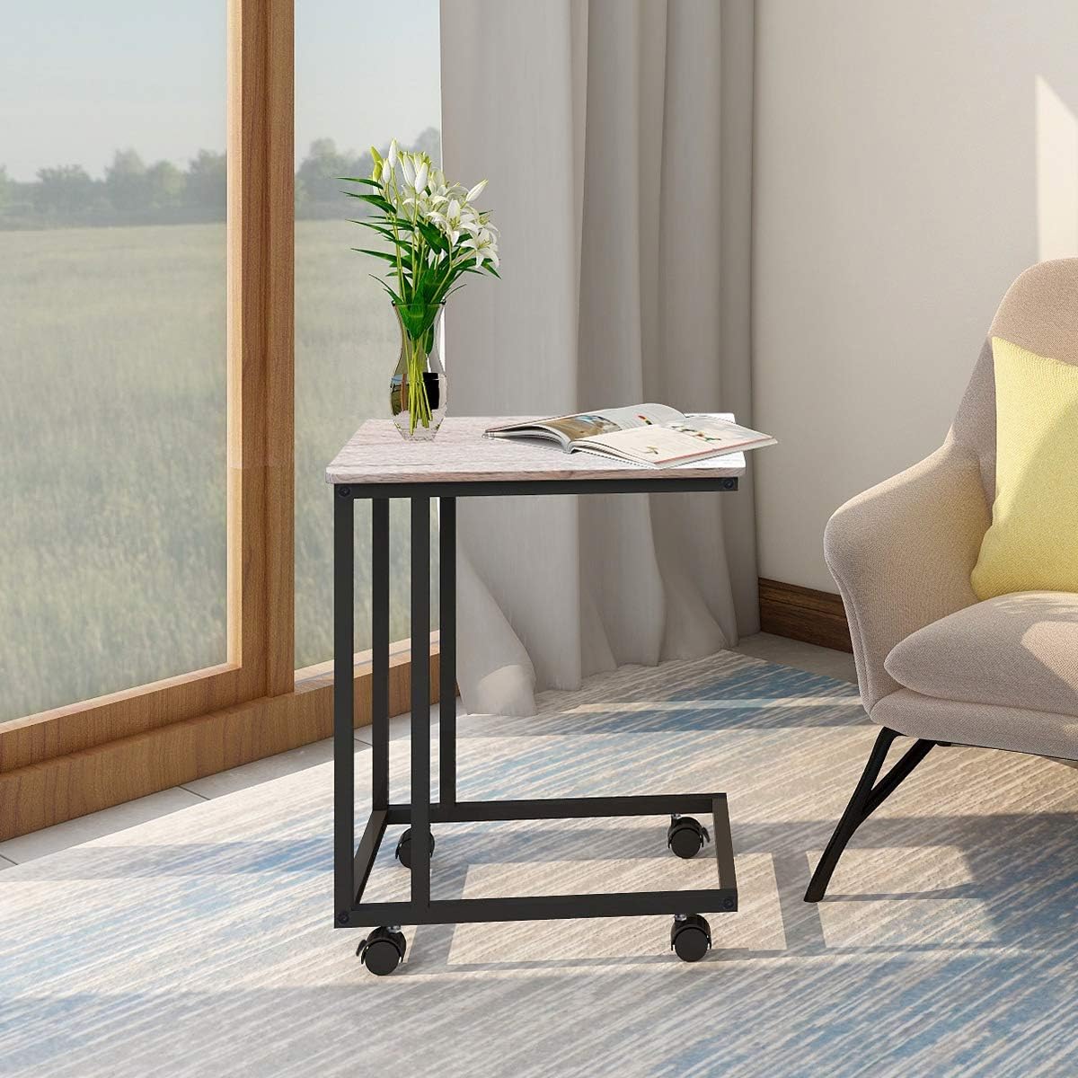 Best Metal Wheels End Table
