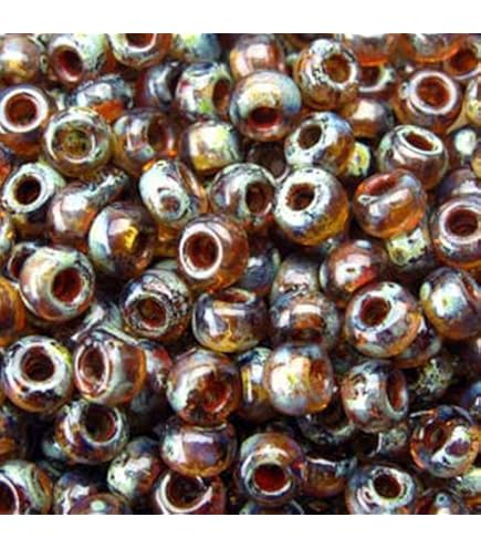Amazon.com: Miyuki 8/0 Seed Beads – Picasso Brown Tan Matte