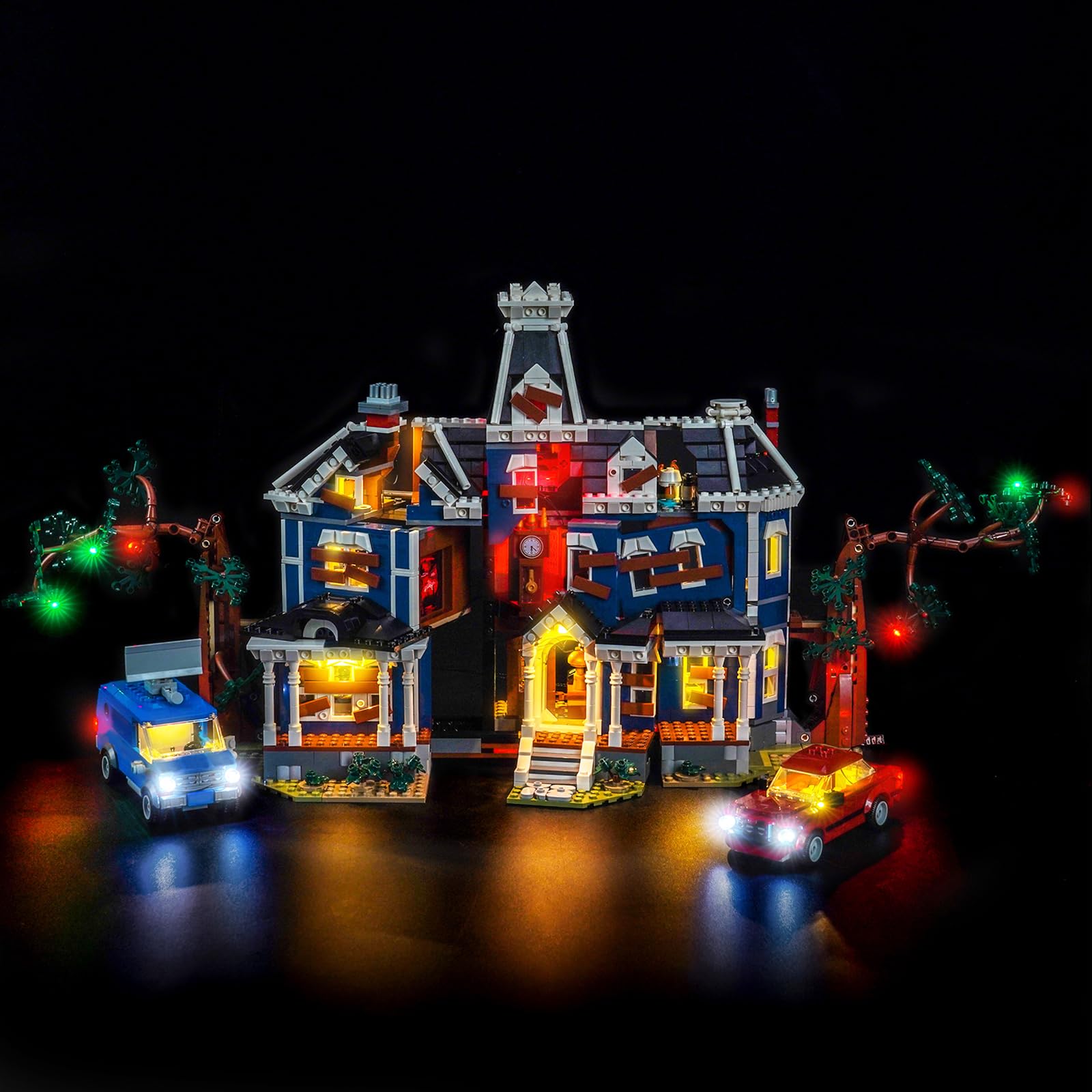 LocoLee Led Light Set Compatible with Lego 11370 Stranger Things: The Creel House Led Decoration Lighting Kit Compatible with Lego Stranger Things 11370 Building Blocks Model,Only Lights Set,No Model — image 1