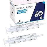 Gufastore 30pcs 20ml/cc Plastic Syringes with Caps