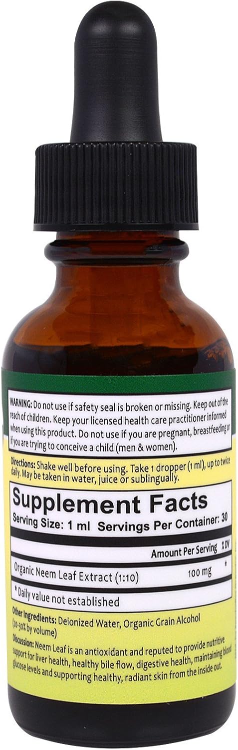Theraneem Neem Leaf Alcohol Extract, 1 Ounce: Health & Personal Care