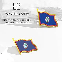Guamanian Flag Lapel Pin - Enamel Metal National