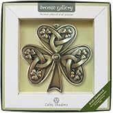 Bronze Plated Wall Plaque with Shamrock Design