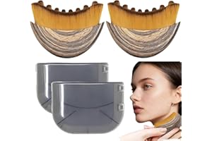 2PCS Lymphatic Contour Face Brush, Lymphatic Drainage Brush, Dry Brushing Face Brush, Facial Massager for Puffiness Reduction