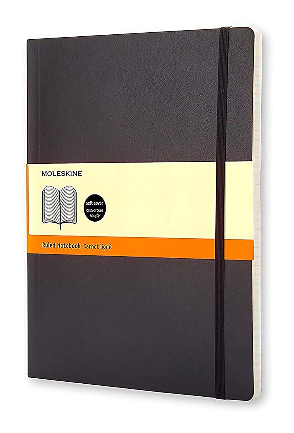 Moleskine Classic Ruled Paper Notebook Soft Cover and Elastic Closure