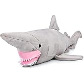 ZHONGXIN MADE Simulation Goblin Shark Plush Toy - 26.5" Lifelike Grey Goblin Shark Stuffed Toy, Super Soft Realistic Ocean Sea Creatures Plush Toy Gift Collection for Kids