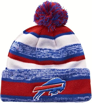 Amazon Com New Era Buffalo Bills 2014 On Field Sport Cuffed Pom Knit Beanie Hat Cap Clothing