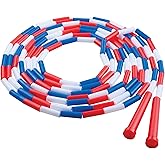 Champion Sports Plastic Segmented Jump Ropes – 7 to 16 ft Lengths – Fun, Durable Ropes for All Ages, Available in Multiple Co