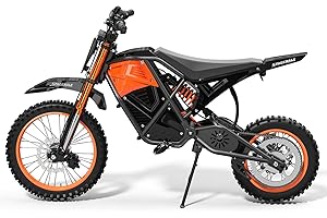 EILLEO Electric Dirt Bike for Adults Teens 48V, Electric Off-Road Ebike with 3000W Mid-Drive Motor, Electric Motorcycle with 14"/12" Fat Tire, 37.5MPHHydraulic Brakes & Dual Suspension