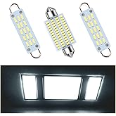 MoriNed Interior LED Map Dome Light Bulbs Kit Compatible with 1988-1998 Chevy Silverado GMC Sierra K1500 K2500 C1500 C2500 Pickup Truck, White