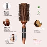 BESTOOL Round Brush for Blow Drying with Wooden Barrel 2.8 Inch view 2