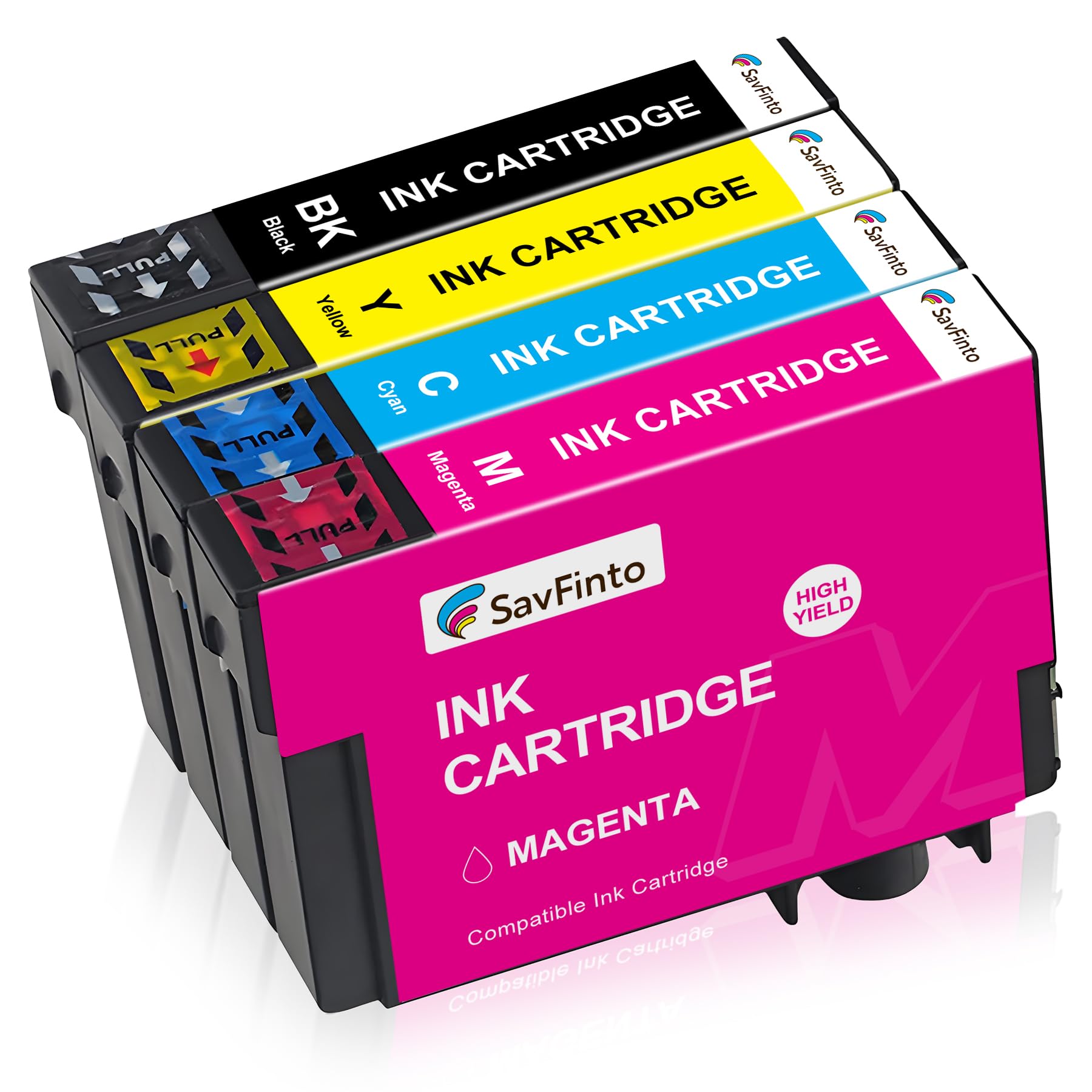 SavFinto Compatible Ink Cartridge Replacement for Epson 603XL for Epson Expression Home XP-2100 XP-2105 XP-3100 XP-3105 XP-4100 XP-4105 WorkForce WF-2810 WF-2830 WF-2835 WF-2850 (4 Pack) — image 1