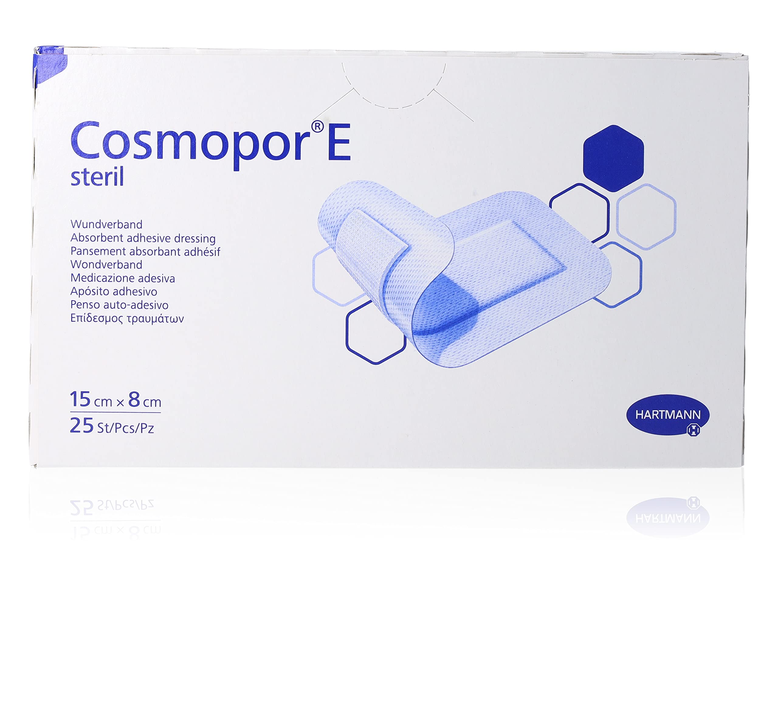 Cosmopor-E Sterile Adhesive Wound Dressing, 15 x 8 cm