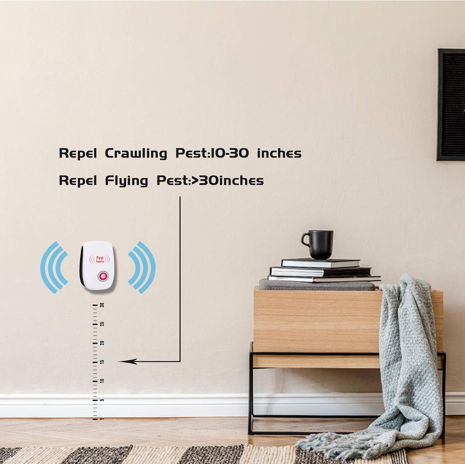 pergoods Ultrasonic Pest Repeller,6 Pack Electronic Plug in Mice and Rat Repeller, Pest Control Insect Spider Repellent Mice Repellent Bugs Control for Spiders, Ants, Mosquitos, Flies - Image 5