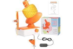 MICPIONEER Yarn Winder, Electric Yarn Ball Winder Automatic Yarn Winder for Crocheting Large Capacity Stepless Speed Yarn Spinner for Yarn Cake, Easy to Use Portable Size Gift for Knitters Crocheters