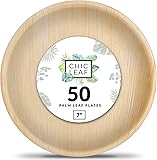 Chic Leaf Palm Leaf Disposable Bamboo Plates - Palm